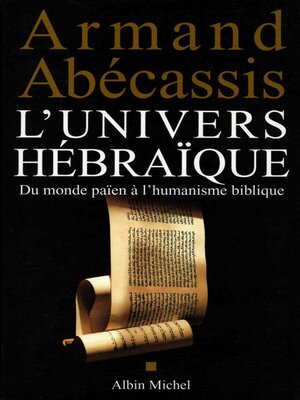 cover image of L'Univers hébraïque